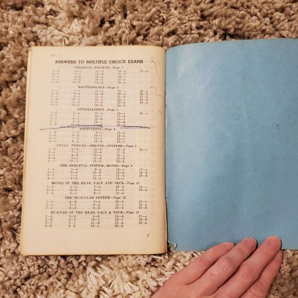 1961 Vintage Cosmetology State Board Exam Review Multiple Choice Book - Picture 8 of 9